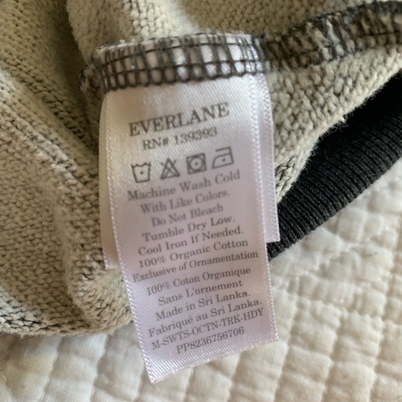 Everlane The Track Hoodie Organic Cotton Dark Heather Gray - Picture 2 of 2